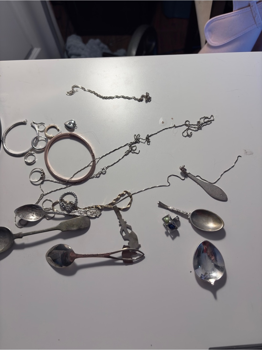 Sterling Silver & Mixed Silver Jewelry / Spoon Lot – 100g+ Collectible Lot